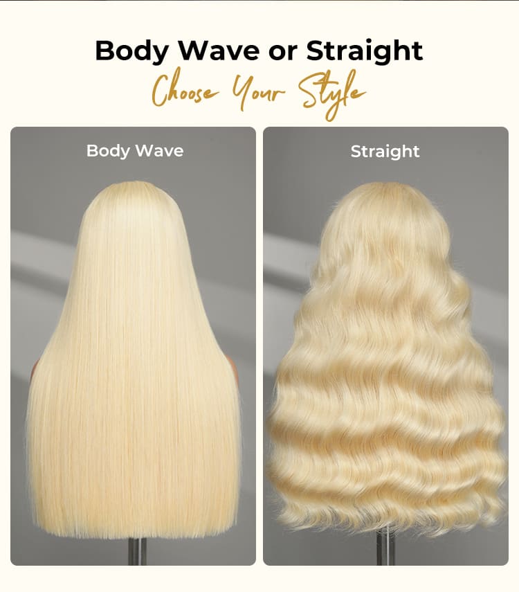 Double drawn 613 blonde wig