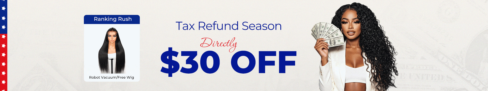 alipearl tax refund promotion sale