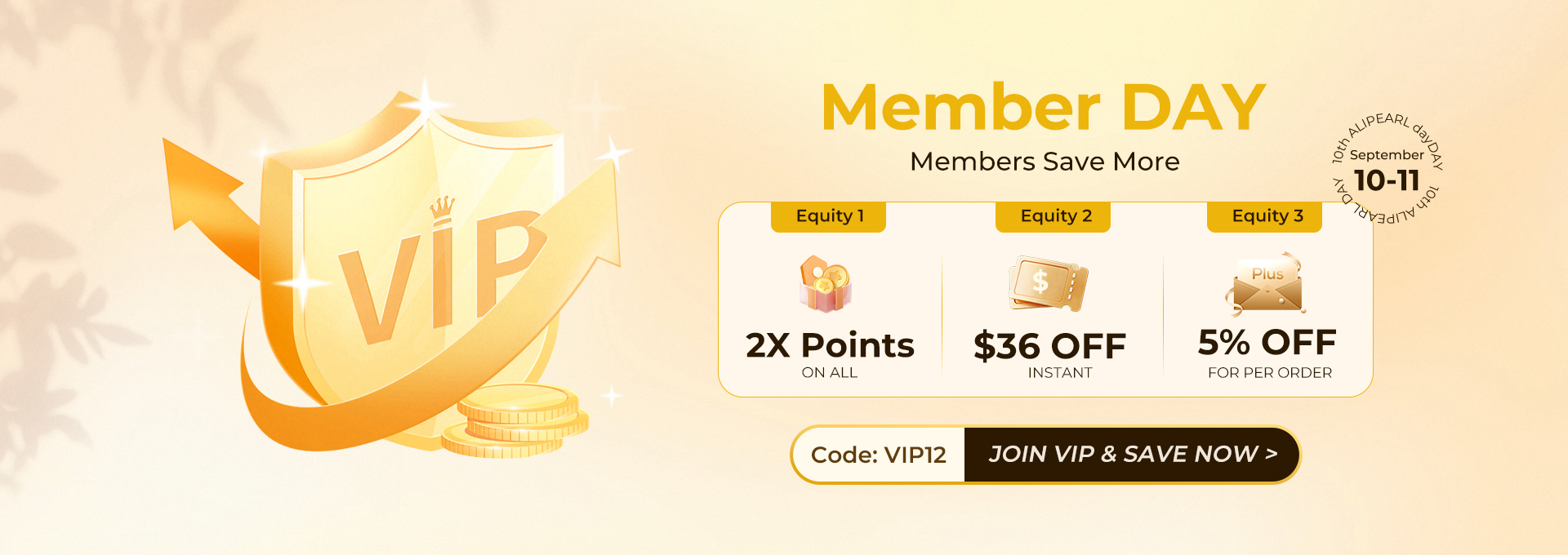Member Day Save More|Code: VIP12
